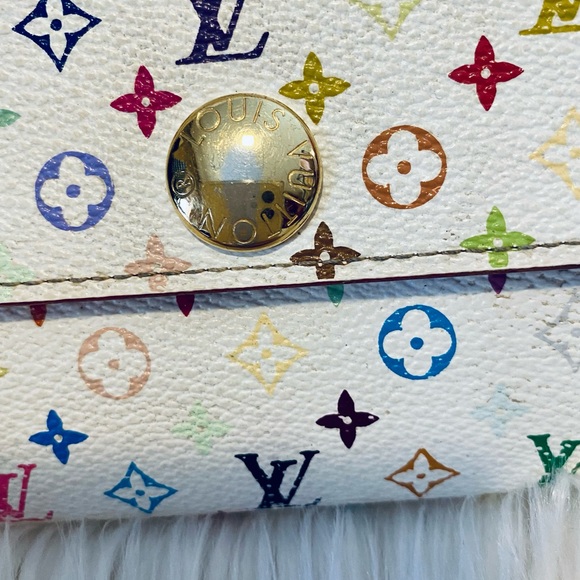 Authentic Louis Vuitton Multicolor Sarah Wallet - Picture 4 of 12